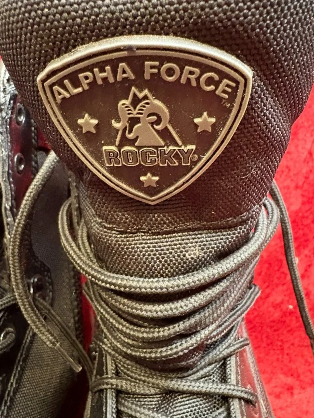 Rocky Men's size 13 Alphaforce Black Waterproof Service Boot 8